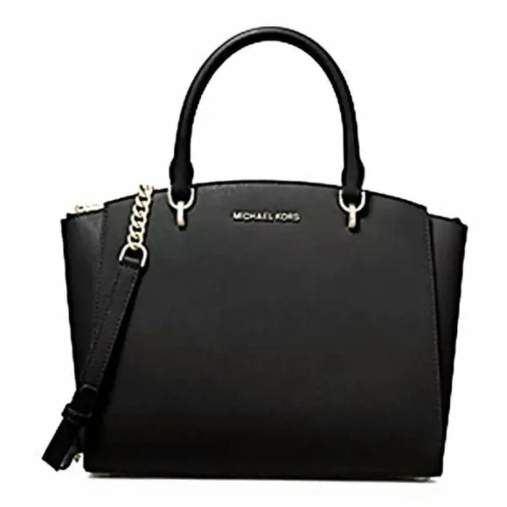 Michael Kors Black Handbag Selma Bag Women’s Black Handbags Satchel Handbags